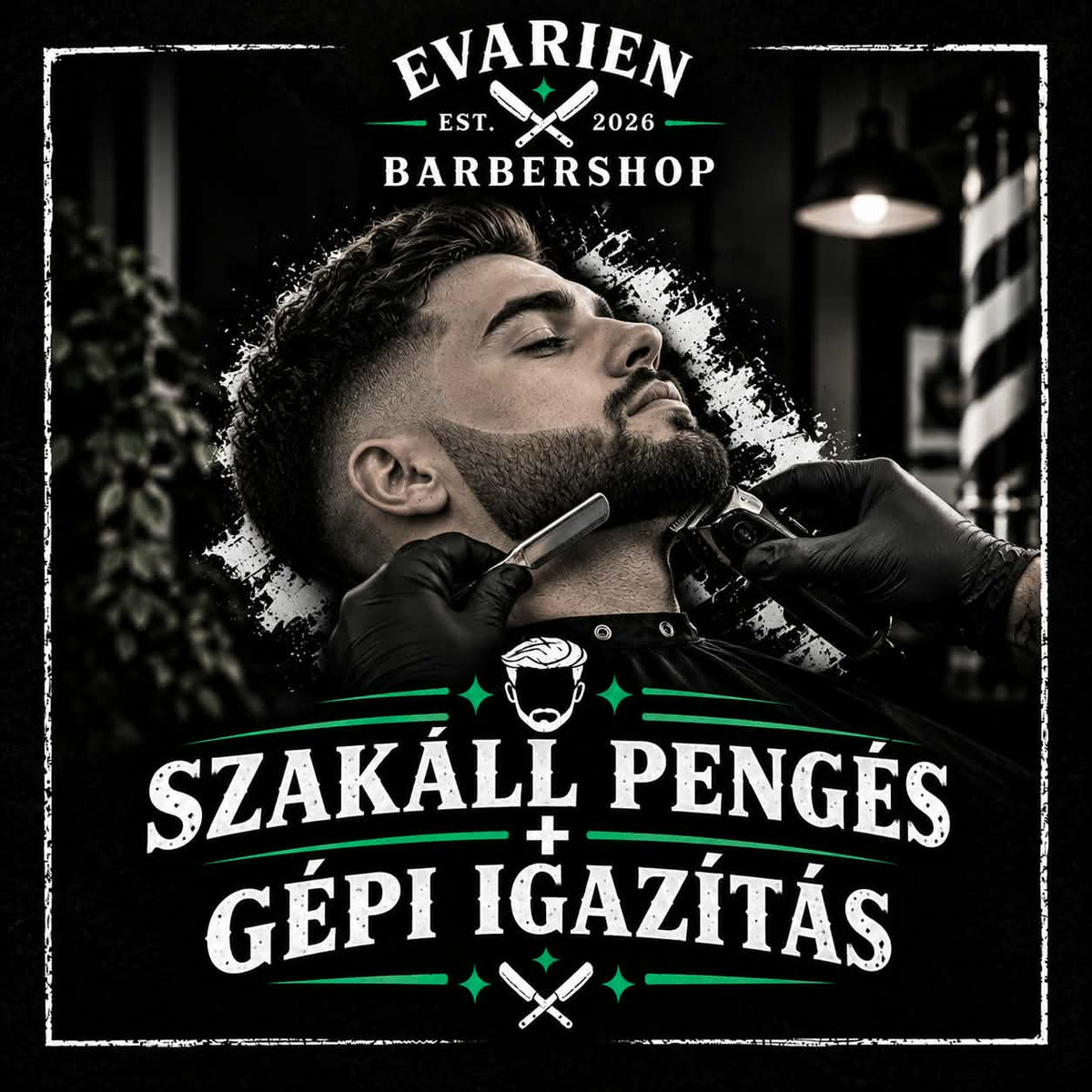 Szakáll pengés + Gépi igazítás
